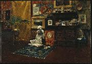 William Merritt Chase Studio Interior oil